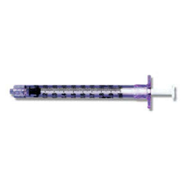 Syringe 1cc Luer Lock w/o Needle General Use 100/Bx, 8 BX/CA